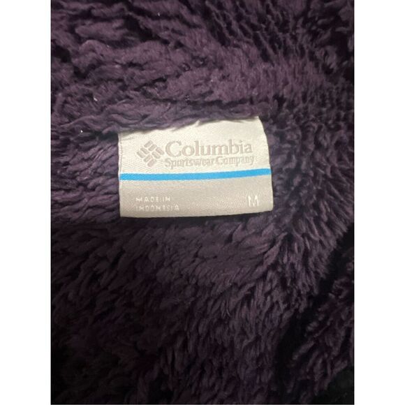 Columbia purple Sherpa full zip winter pass fleece size medium - Picture 4 of 5